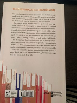 La escuela no es un parque de atracciones: Una ...