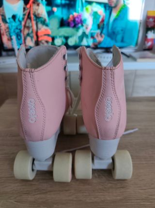 Patines rosas para niña