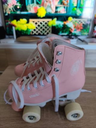 Patines rosas para niña
