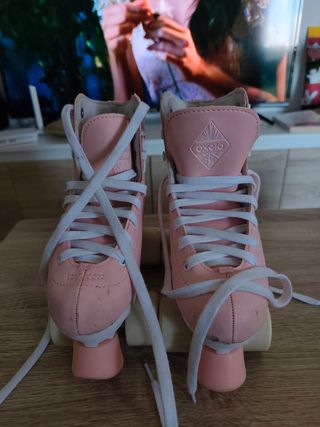 Patines rosas para niña