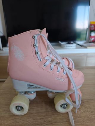 Patines rosas para niña