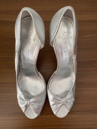 Zapatos de tacón Casadei plateados