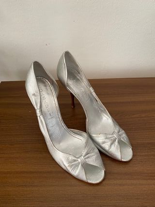 Zapatos de tacón Casadei plateados
