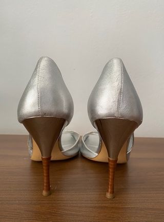 Zapatos de tacón Casadei plateados