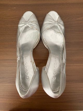 Zapatos de tacón Casadei plateados