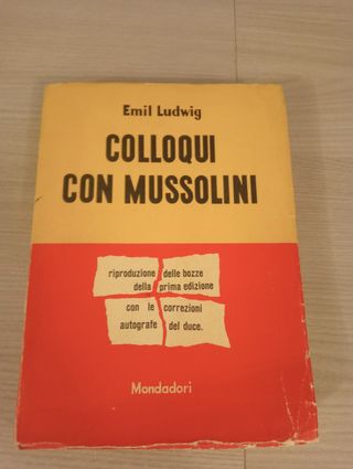 Colloqui con Mussolini Emil Ludwig Mondadori