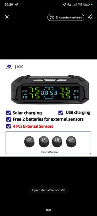 TPMS K10 Autocaravana/camion