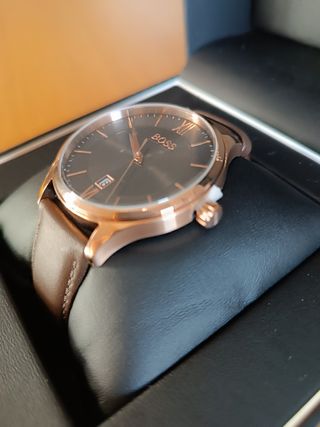 Reloj Hugo Boss Caballero Marrón y Dorado