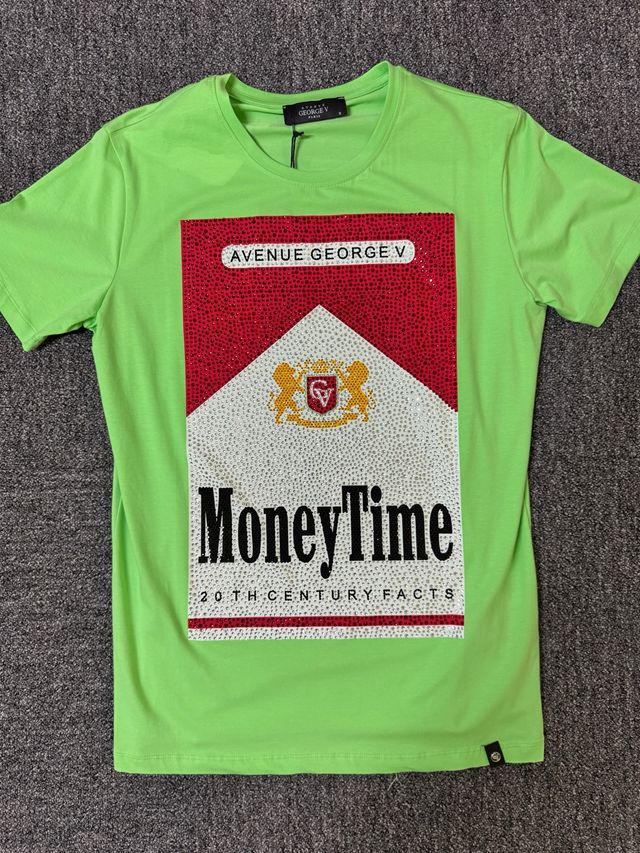 Camiseta George V Verde con Brillos