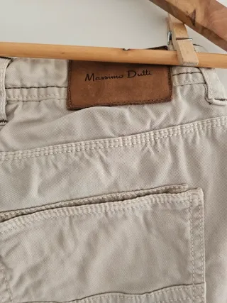 Massimo Dutti Pantalones Beige