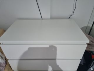 Cómoda Malm 4 cajones blanca