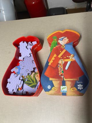 Puzzle Djeco Pirata y Tesoro +4 años 36 piezas