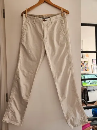 Massimo Dutti Pantalones Beige