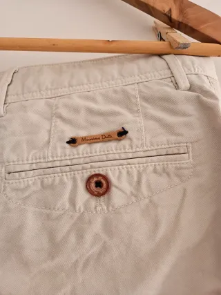 Massimo Dutti Pantalones Beige