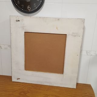 Marco espejo moderno plateado madera