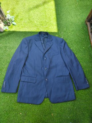 USADO-Americana BEN & BEN rayas azul Talla 50-1846