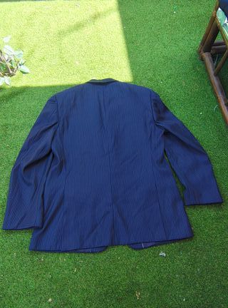USADO-Americana BEN & BEN rayas azul Talla 50-1846