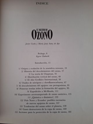 Antártida. El agujero de Ozono. 
