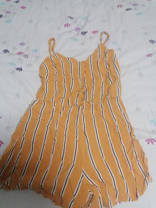 Peto corto amarillo con rayas