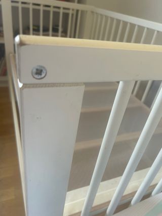 Cunas blanca 60x120 con colchones