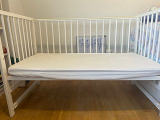 Cunas blanca 60x120 con colchones