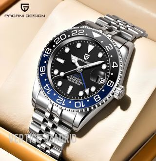Reloj Pagani Design GMT Batman hombre Automático