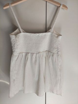 Camiseta tirantes Stradivarius blanca