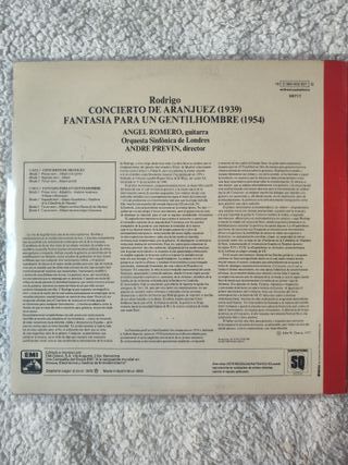Vinilo Rodrigo: Concierto de Aranjuez