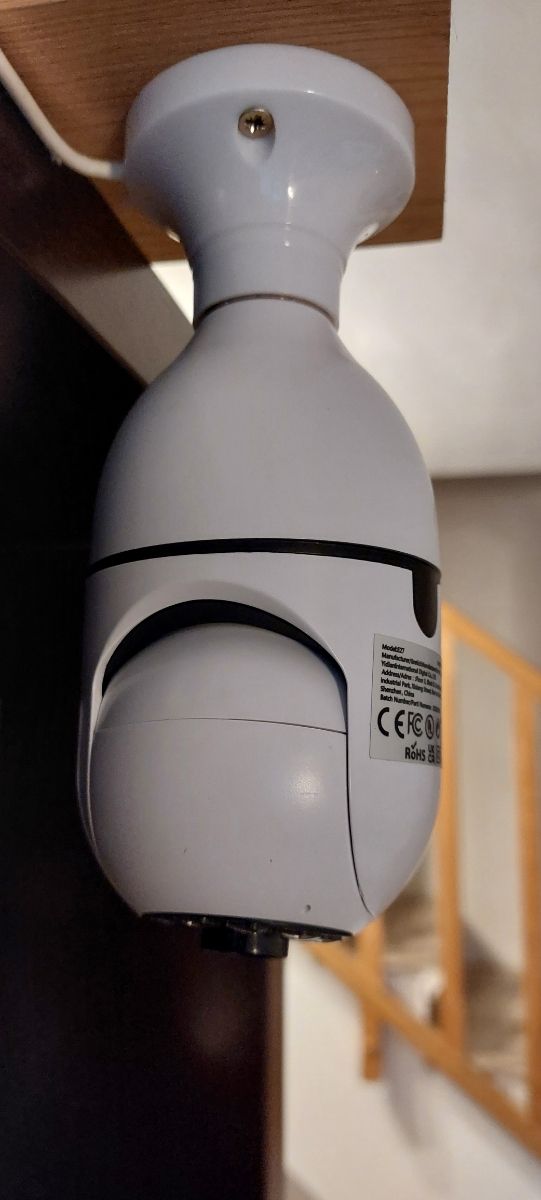 Cámara de seguridad WiFi casquillo bombilla e27