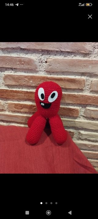 Peluche Pulpo Pocoyó Amigurumi