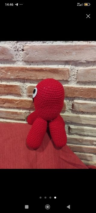 Peluche Pulpo Pocoyó Amigurumi