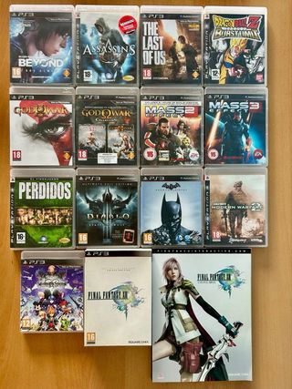 Pack PS3 (PlayStation 3) + 14 Juegos + Guía FFXIII
