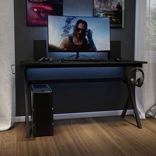Escritorio Gaming/Estudio 140x60 cm Negro