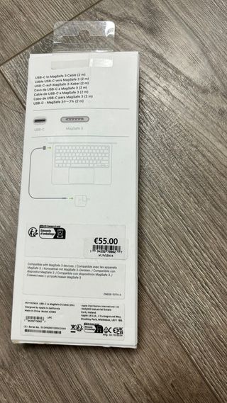 Cable USB-C a MagSafe 3 Apple (2m)