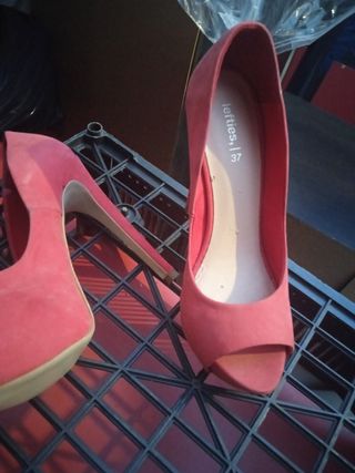 Zapatos de tacón Lefties Rojo Talla 37