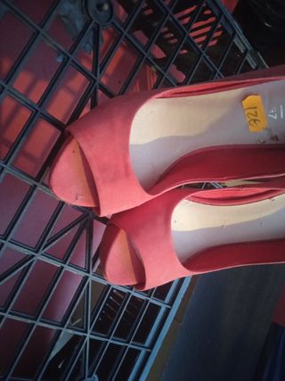 Zapatos de tacón Lefties Rojo Talla 37