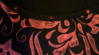 Vestido Desigual Talla L Negro y Rojo