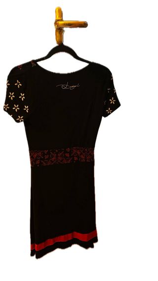Vestido Desigual Talla L Negro y Rojo
