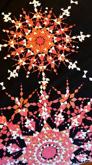 Vestido Desigual Talla L Negro y Rojo
