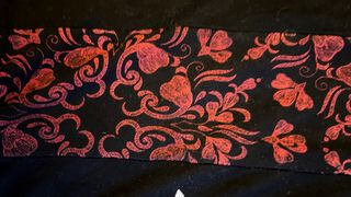 Vestido Desigual Talla L Negro y Rojo