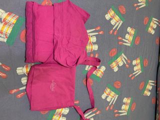 Accappatoio rosa XL con borsa