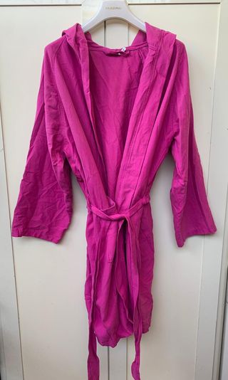 Accappatoio rosa XL con borsa