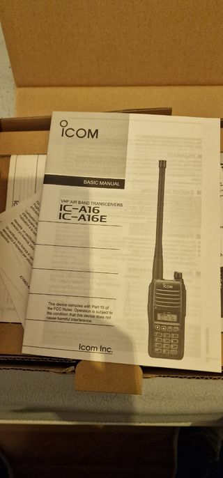 Radio Icom IC-A16E Banda Aérea