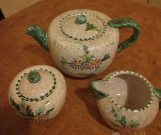 Servizio da caffè in ceramica floreale