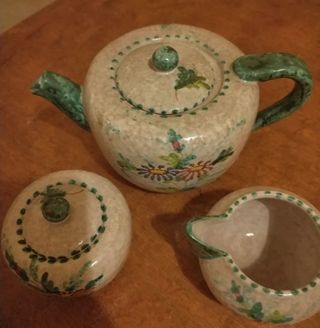 Servizio da caffè in ceramica floreale