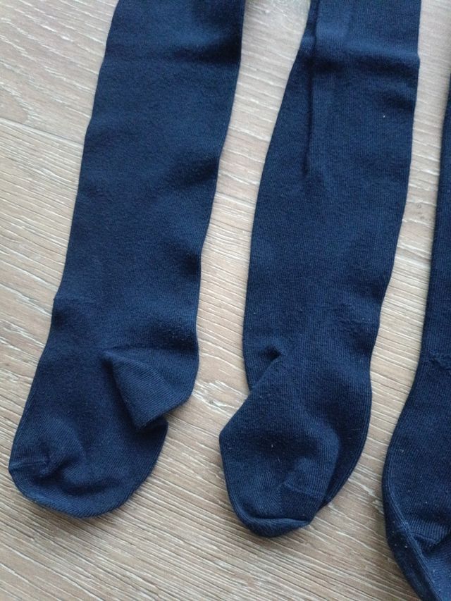 2 pares leotardos azul marino 4-5