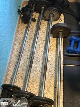 Barras de gimnasio montadas 10-30 kg