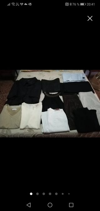 Lote 4 pantalones vaqueros bermudas Mujer