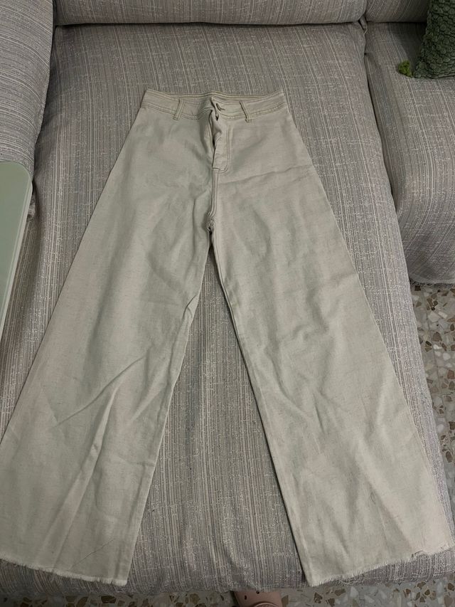 Vaqueros Tiffosi beige talla 36 culotte tobilleros