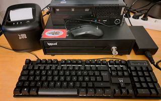 Lote Caja Registradora+impresora +teclado+ratón